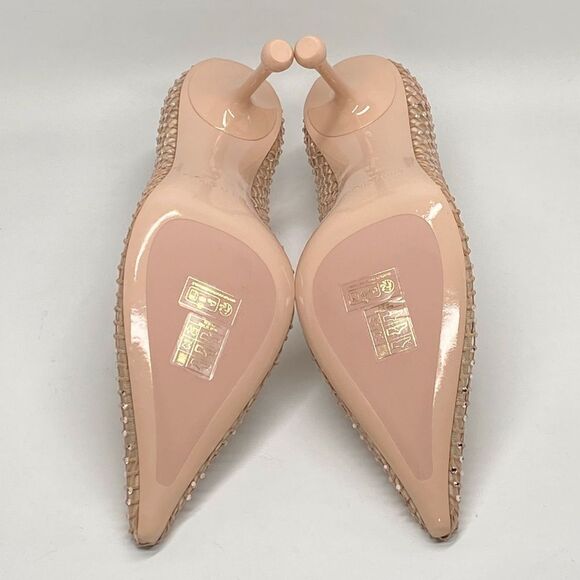 Jimmy Choo Isa 95MM Crystal-Embellished Mesh Pumps size 39 - Picture 12 of 13